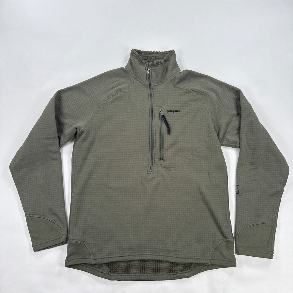 Patagonia Mens S MARS R1 Flash Pullover Fleece Alpha Green 19012F6 Made in USA